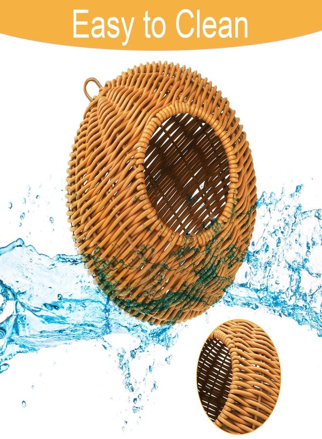 ZENFUN Steel Frame Bird Nest for Cage, Washable Small Bird Bed Chewproof with Plush Pad, Hammock Hideout Lay Eggs Parakeet Nest Sleep, Parakeet Warm Bed House Hut for Lovebird, Canary, Budgie, Finch - Image 3